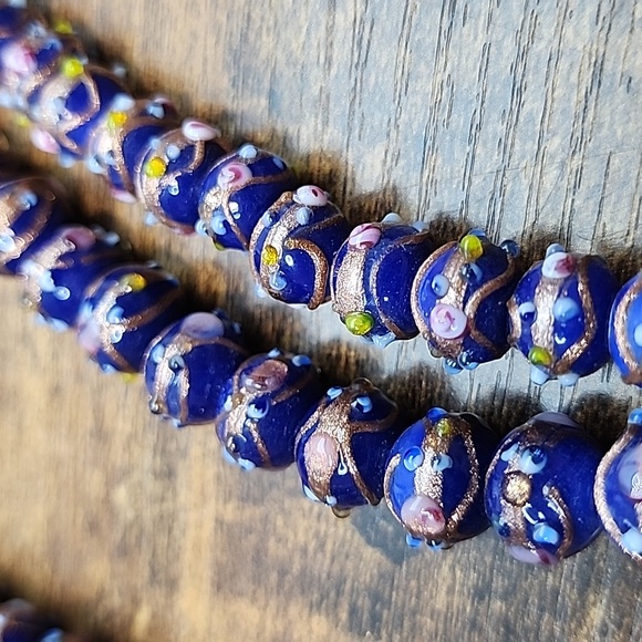 Blue Wedding Cake Beads Strands - Picture 2 of 5
